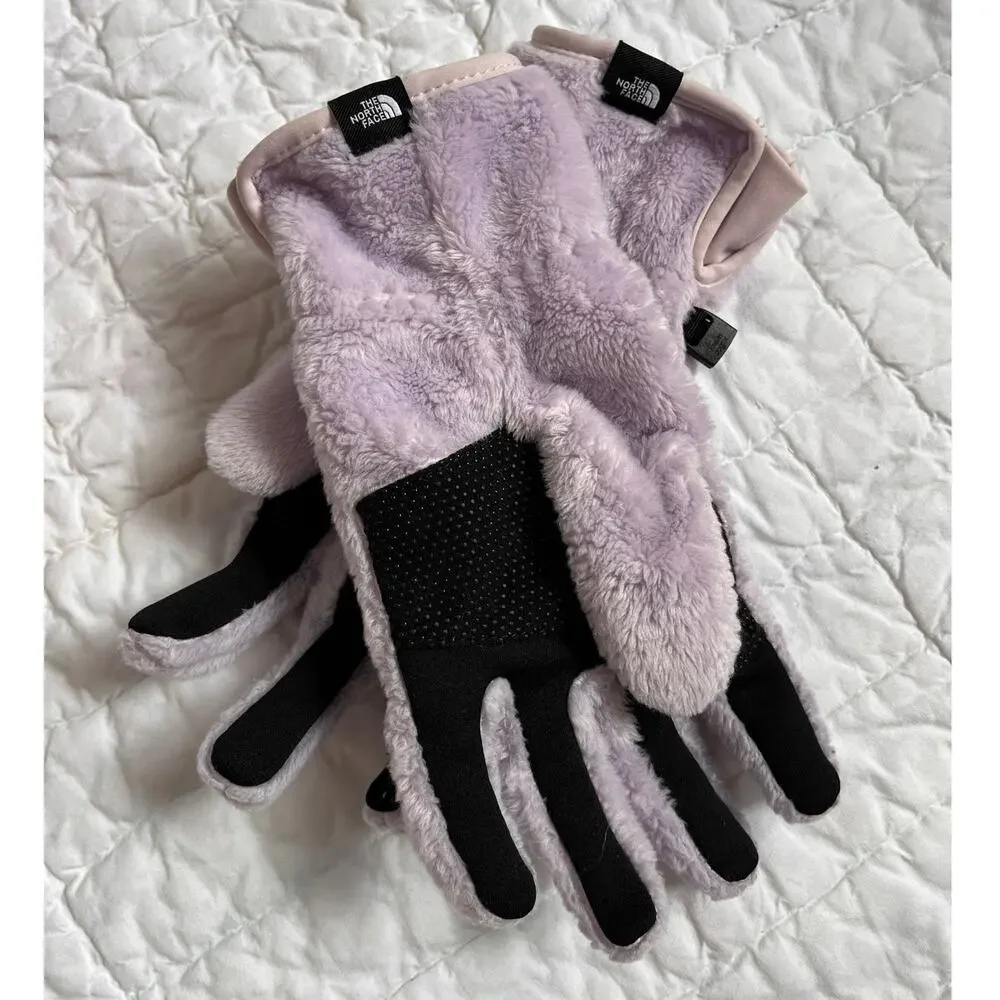 The North Face Womens Ostio Etip Purple Fuzzy Gloves M